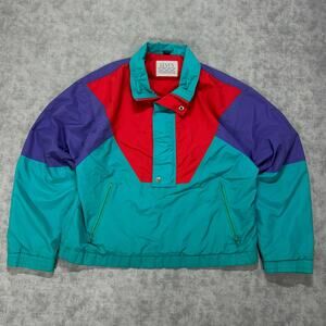 VTG 90s Levis Thunder River colorblock retro ski anorak windbreaker mens L